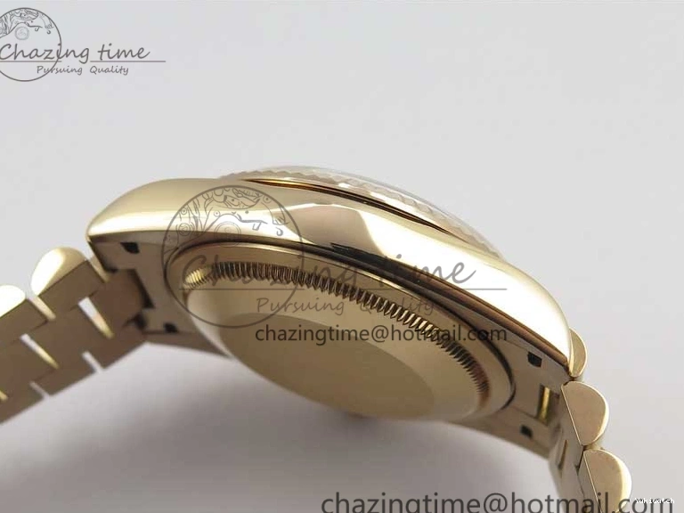 Day-Date Dial President RG on 128239 MOP Best Bp Edition Maker White Crystral Markers 36 Bracelet RG 0715
